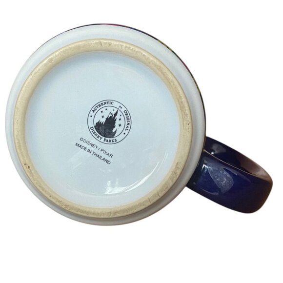 Walt Disney World Parks Mug Characters Blue VGUC Mickey Minnie Pluto Donald Duck - Picture 3 of 10